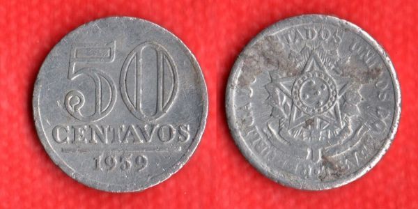 V271-2 - 0,50 1959 Tiragem 32.891.000