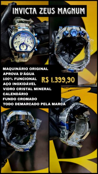 INVICTA ZEUS MAGNO INFORMAÇÕES NA IMAGEM