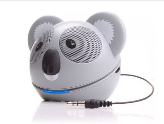 CAIXA DE SOM PORTATIL MINI KOALA CINZA - CS1222