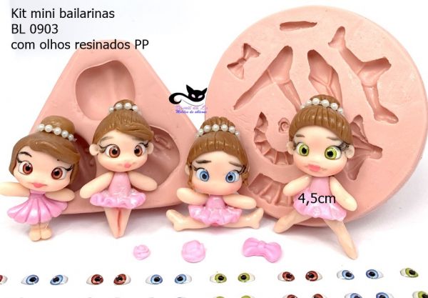 Kit com 05 Cartelas de Olhos Moana 410PP - 100 pares de olhos cada