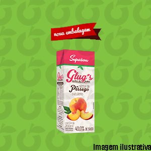 Suco Glug’s Pêssego 200ml Superbom