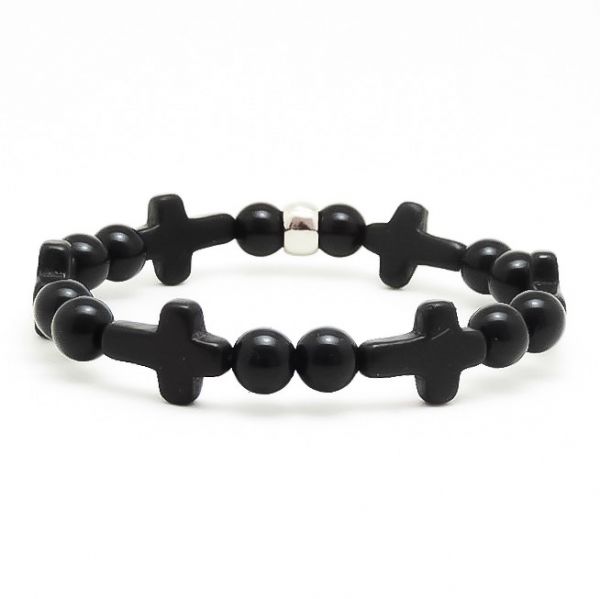 Pulseira Cross Black Premium- Cod.023-PUM