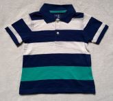 MC2C11- Camisa Polo Listrada Azul/Verde 3Yrs (2.5/3anos) - GAP