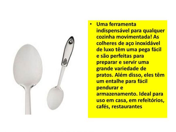 Colher grande de aço