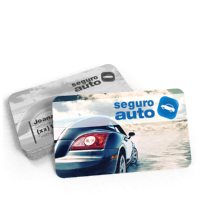 1.000 Cartões de Visita PVC 0,3 Branco - 8,5x5,4 cm - 4/1