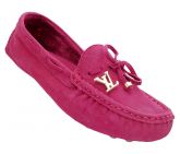 Mocassim Feminino Louis Vuitton Couro Rosa
