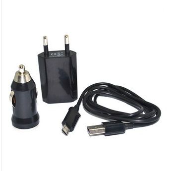 3 in 1 home wall trave car charger micro USB cable Samsung G