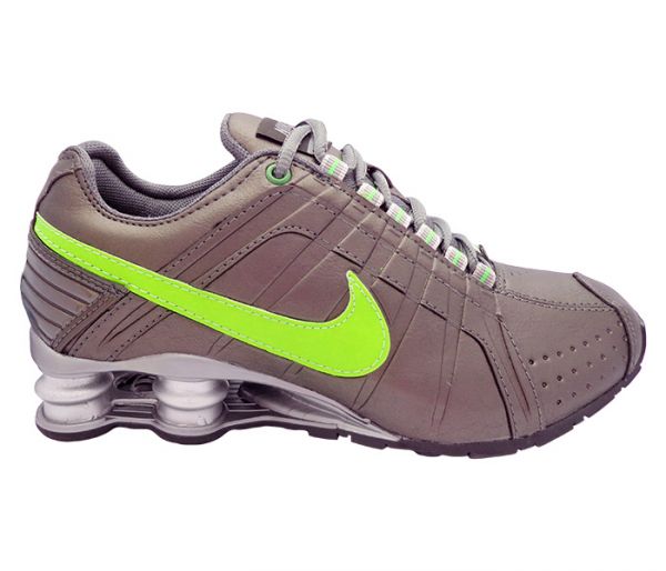 Tênis Nike Shox Junior Grafite e Verde MOD:12166
