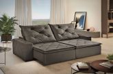 Sofa Retratil Reclinavel Jeriba 250 Marrom 2699.11 Innove