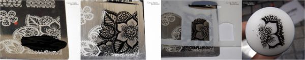 3 Gabaritos para uso em placas de Carimbo de Unhas.