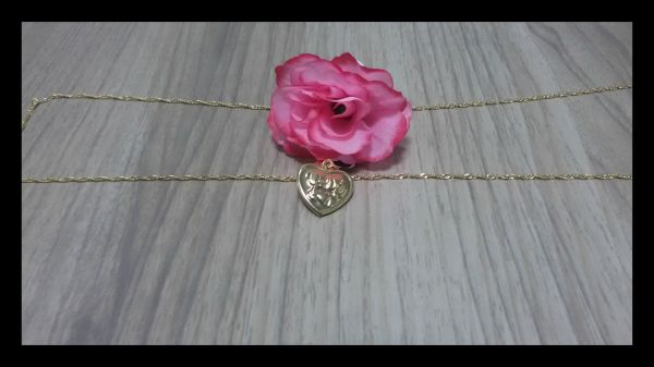 Gargantilha (Tam G) Coração Casal