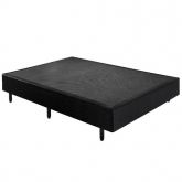 Base Casal 138x188x40 Corino Preto SR Movelaria