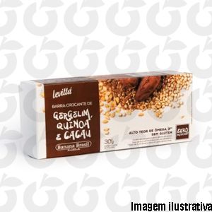 Barra de Sementes Gergelim, Quinoa e Cacau Cx3Unid 10g Levitta