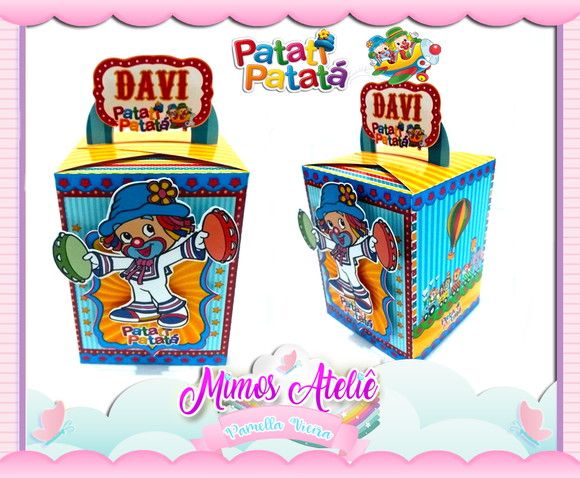 Arquivo De Corte Silhouette CAIXA ALÇA - Patati Patata 2