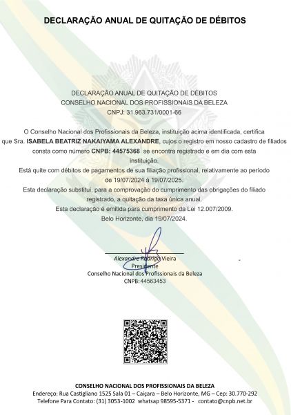 ISABELA BEATRIZ NAKAIYAMA ALEXANDRE