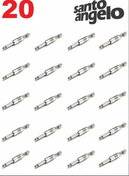 Kit 20 Plug P10 Santo Angelo Ninja Mono Conector