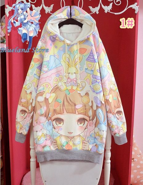 Moletom Harajuku cute kawaii
