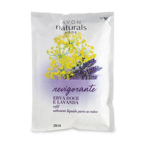 Sabonete Líquido para as Mãos  Refil  Erva Doce e Lavanda Avon Naturals