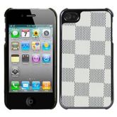 CASE XADREZ CINZA STYLE PARA IPHONE 4 E 4S