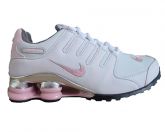 Tênis Nike Shox NZ Branco e Rosa MOD:10784