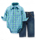 CAMISA BODY E CALÇA JEANS CARTER´S