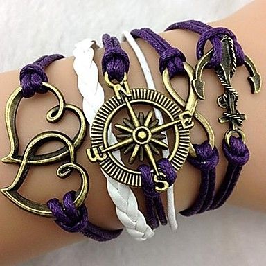 Pulseira Artesanal, em Couro, Frete Gátis.