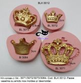 Molde Silicone kit  coroas BLK 0012