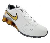 Tênis Nike - Tênis Nike Shox Classic Branco e Dourado