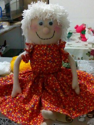 Boneca vovó de pano