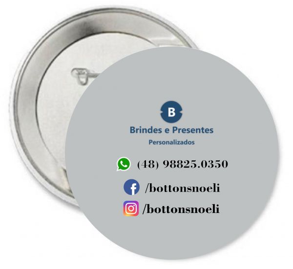 Botton 35 mm com alfinete 202 a 301 unidades