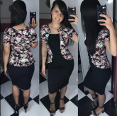 Vestido-Moda Evangélica +Blusinha-Feminino-Promoção