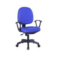 CADEIRA TIPO SECRETÁRIA NA COR AZUL