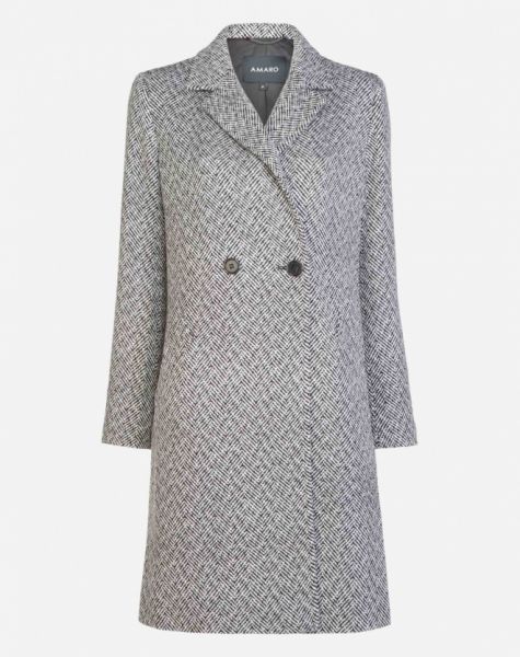 CASACO LONGO DUPLO ABOTOAMENTO AMARO