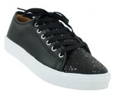 Tênis Feminino Preto com Glitter