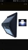 Luminária Solar 20 Leds Com Sensor De Presença E Movimento