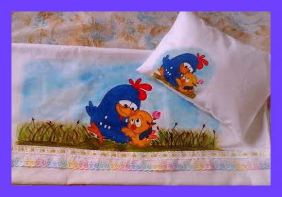 Lençol Galinha pintadinha