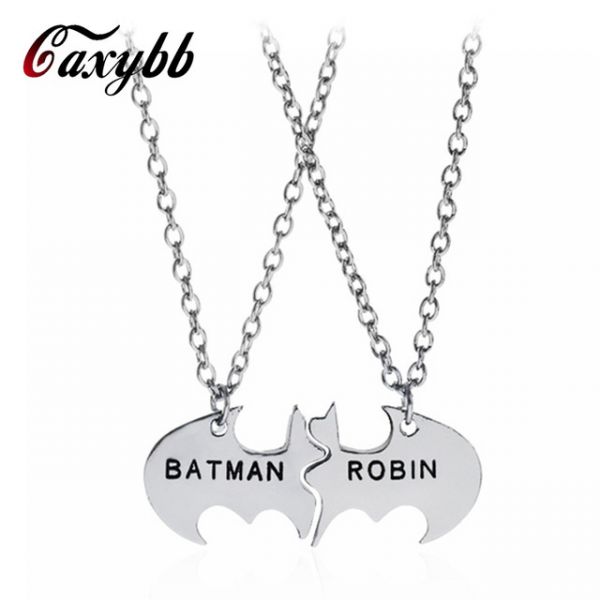 Caxybb Amantes venda Quente Colar de Batman e Robin, o Melhor Presente de Amigos BBF Collier Maxi Co