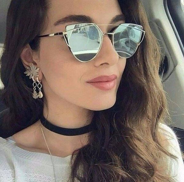 Oculos Espelhado Prata