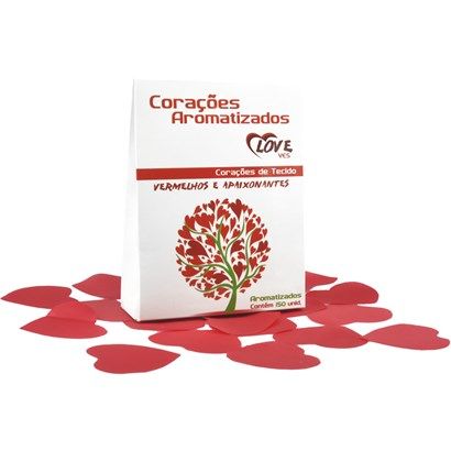 Corações Perfumados Caixa 150 Unidades Love Yes