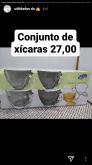 Conjunto de xícaras chá c/6 pcs transparente