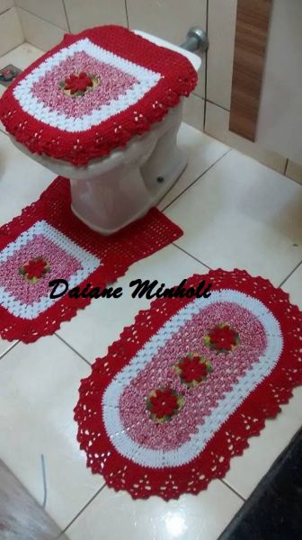 Banheiro C/ flores simples