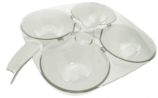 Paleta De Tigelas Para Tintura C/ 04 Cavidades Resistente