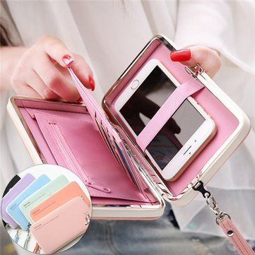 Universal 5.5 Inch High Heels Functional Phone PU Wallet Case Cover