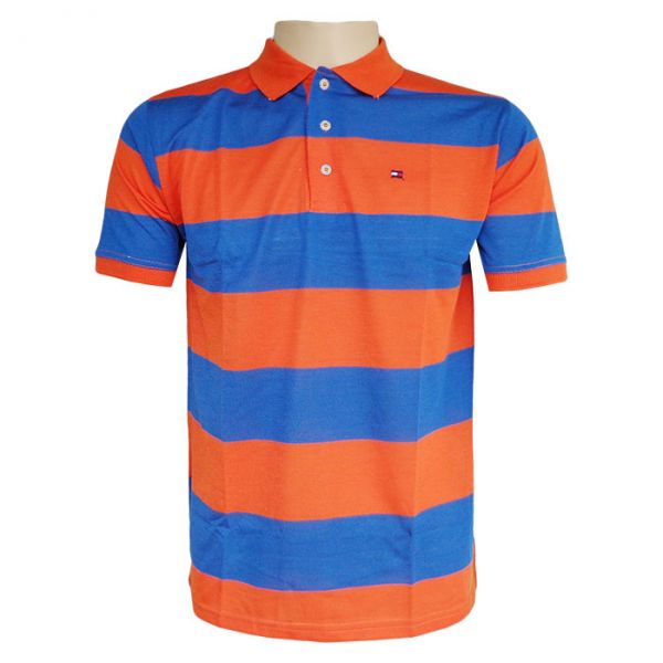 Camisa Polo Tommy Hilfiger Vermelho e Azul Marinho
