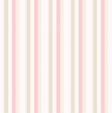 Papel de Parede Bambino's Bobinex (Nacional) - Listras (Rosa/ Gelo/ Bege/ Branco) 3338