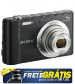 Câmera Sony Cyber-Shot DSC-W800 Preta - 20.1 MP, LCD 2.7