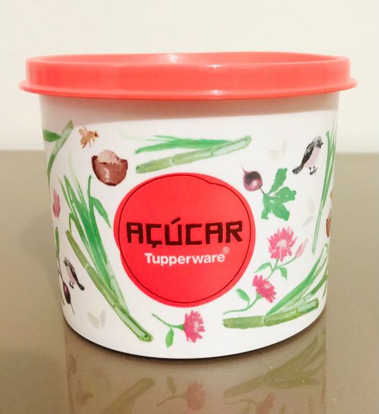 Tupperware Redondinha Açúcar Floral 400g - 500 Ml