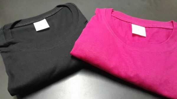 CAMISA PRETA OU PINK 100% ALGODÃO (P AO GG)