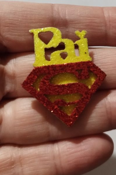 Pai com Superman (60 Adesivos)