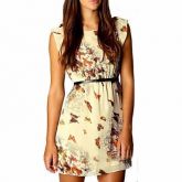 Moda Luxo: Mini Vestido Estamp. Leve  de Ótima Qualidade. Frete Grátis.